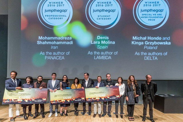 هنرمند ايراني جايزه 10000 يورويي اسپانيا را گرفت هفتمين مسابقه طراحي اسپانيا