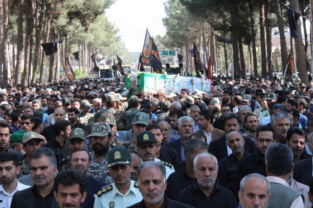 پیکر ستوانیکم شهید «محمد نایبی» در بیرجند تشییع شد تشییع پیکر