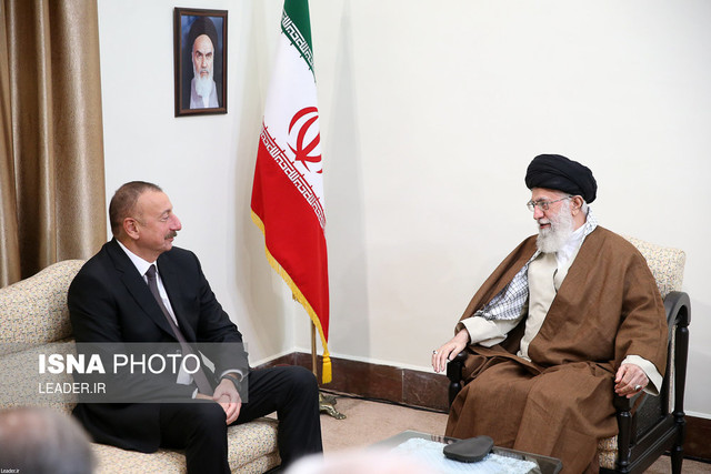 دیدار الهام علی‌اف رییس جمهوری آذربایجان با مقام معظم رهبری