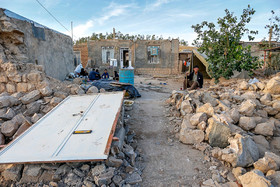 خسارات زلزله در روستاهای ''ریخک'' و ''بابا اسکندر'' سرپل ذهاب - کرمانشاه