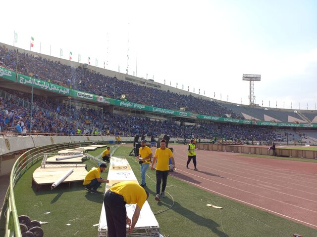 همه چیز برای جشن آبیها آماده است/ هواداران از آبادان غافل نشدند