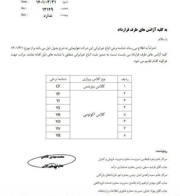 نرخ بلیت هواپیما برای مسافران غیرایرانی دلاری شد!
