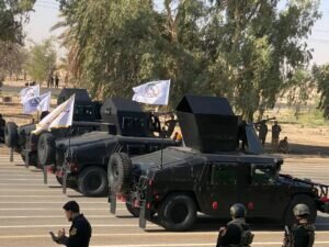 رژه نظامی حشد شعبی در هشتمین سالروز تاسیس