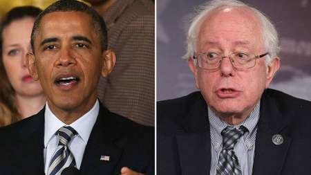 اوباما با انتخاب سندرز به عنوان نامزد ریاست جمهوری دموکراتها مخالف است