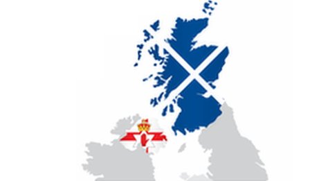 زمزمه‌های جدایی اسکاتلند و ایرلندشمالی از بریتانیا
