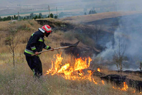ثبت ۲۸ مورد آتش‌سوزی مرتع در یک روز