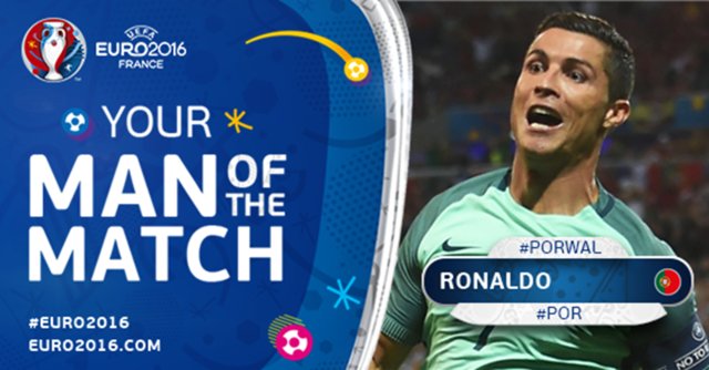 رونالدو بهترین بازیکن دیدار پرتغال - ولز شد