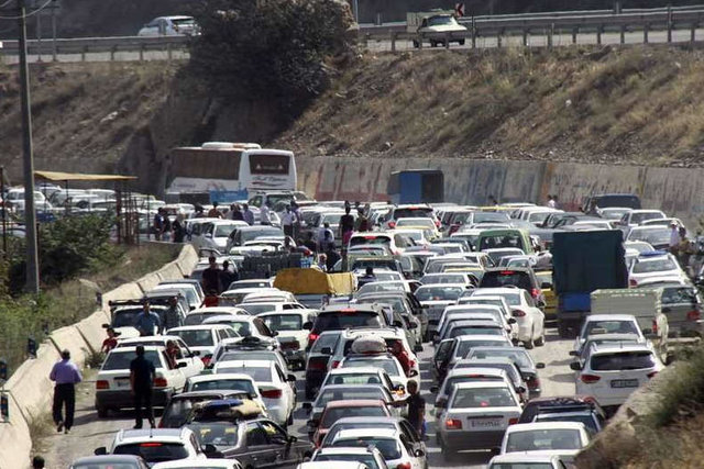 ترافیک در محورهای منتهی به استانهای شمالی کشور جاده چالوس