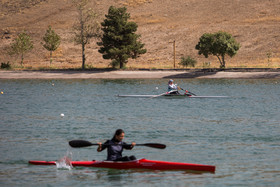 تمرین مهسا جاور نماینده قایقرانی بانوان ایران در المپیک ریو