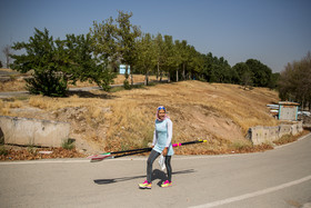 تمرین مهسا جاور نماینده قایقرانی بانوان ایران در المپیک ریو