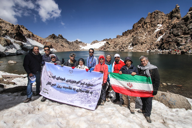 صعود تیم کوهنوردی ایسنا به قله ۴۸۱۱ متری سبلان