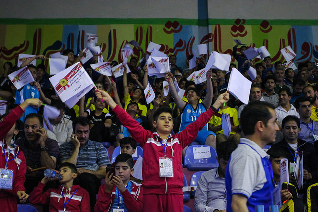 عکس آرشیوی است. برگزاری مسابقات والیبال و بسکتبال دانشآموزی کشور در شیراز