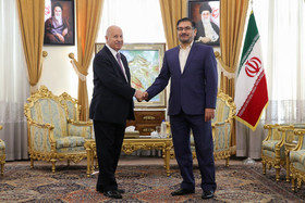 دیدار کریم سنجاری وزیر کشور اقلیم کردستان عراق با علی شمخانی