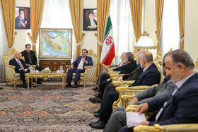 دیدار کریم سنجاری وزیر کشور اقلیم کردستان عراق با علی شمخانی