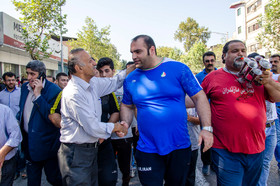 استقبال مردم قائم شهر از بهداد سلیمی