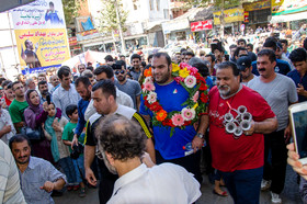 استقبال مردم قائم شهر از بهداد سلیمی