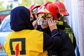 آمادگی آتش‌نشانی برای آموزش مقابله با حوادث به معلمان