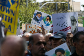 راهپیمایی نمازگزاران تهرانی به مناسبت سالگرد فاجعه منا و در محکومیت جنایات آل سعود
