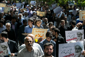 راهپیمایی نمازگزاران تهرانی به مناسبت سالگرد فاجعه منا و در محکومیت جنایات آل سعود