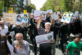 راهپیمایی نمازگزاران تهرانی به مناسبت سالگرد فاجعه منا و در محکومیت جنایات آل سعود