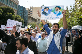 راهپیمایی نمازگزاران تهرانی به مناسبت سالگرد فاجعه منا و در محکومیت جنایات آل سعود