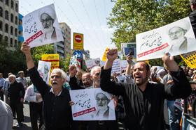 راهپیمایی نمازگزاران تهرانی به مناسبت سالگرد فاجعه منا و در محکومیت جنایات آل سعود