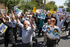 راهپیمایی نمازگزاران تهرانی به مناسبت سالگرد فاجعه منا و در محکومیت جنایات آل سعود