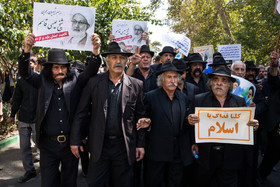 راهپیمایی نمازگزاران تهرانی به مناسبت سالگرد فاجعه منا و در محکومیت جنایات آل سعود