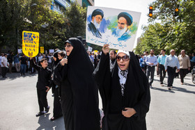 راهپیمایی نمازگزاران تهرانی در سالگرد فاجعه منا