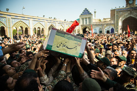 پیکر سردار شهید حاج احمد غلامی تشییع شد