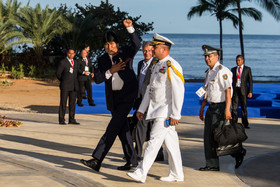 در حاشیه عکس یادگاری هفدهمین اجلاس سران جنبش عدم تعهد