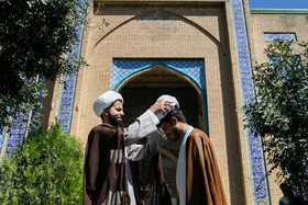 مراسم عمامه گذاری در حسینیه امام خمینی (ره) همدان