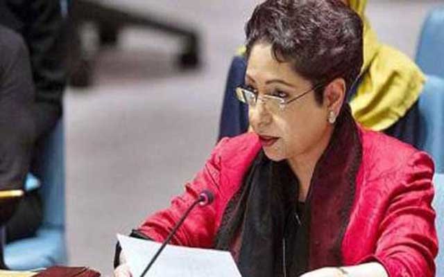 ملیحه لودهی، سفیر پاکستان در سازمان ملل برگزاری روز "همبستگی با فلسطین" در پاکستان/ انتقاد سفیر پاکستان از سکوت شورای امنیت