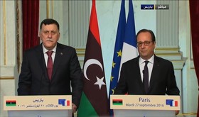 توافق اولاند و فایز السراج برسر هماهنگی امنیتی میان فرانسه و لیبی