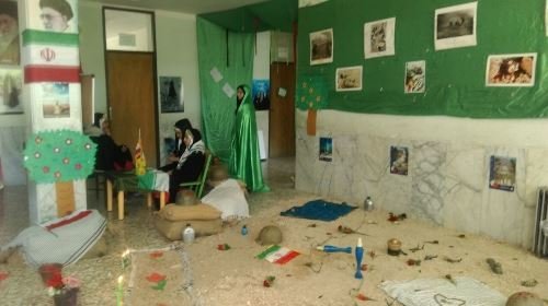 نمایشگاه «از مدرسه تا سنگرهای شهادت» برپا شد