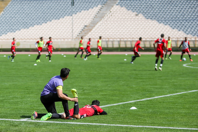تمرین شاداب شاگردان کیروش در آزادی با اضافه شدن دژاگه تمرین شاداب شاگردان کیروش در آزادی با اضافه شدن دژاگه