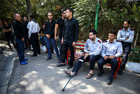تشییع پیکر آتشنشان شهید مهدی حاجی پور