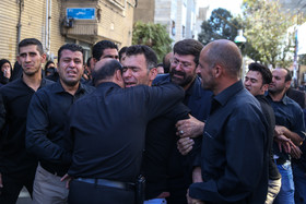 تشییع پیکر آتشنشان شهید مهدی حاجی پور