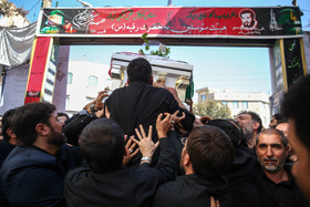 تشییع پیکر آتشنشان شهید مهدی حاجی پور