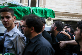 تشییع پیکر آتشنشان شهید مهدی حاجی پور