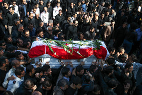 تشییع پیکر آتشنشان شهید مهدی حاجیپور