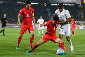 دیدار فوتبال تیمهای ایران و کره جنوبی