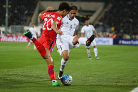 دیدار فوتبال تیمهای ایران و کره جنوبی