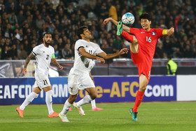 دیدار فوتبال تیمهای ایران و کره جنوبی