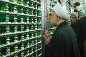 حضور رییس جمهور در مراسم عزاداری روز عاشورا