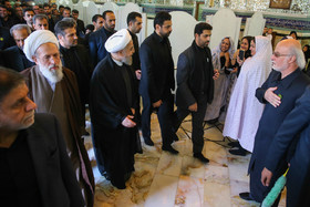 حضور رییس جمهور در مراسم عزاداری روز عاشورا