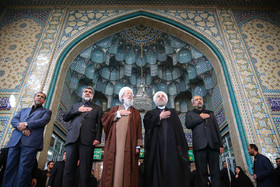 حضور رییس جمهور در مراسم عزاداری روز عاشورا