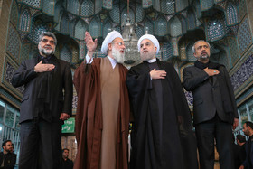 حضور رییس جمهور در مراسم عزاداری روز عاشورا