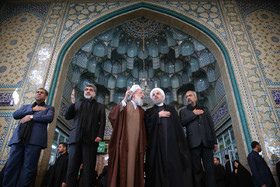 حضور رییس جمهور در مراسم عزاداری روز عاشورا