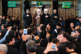 حضور رییس جمهور در مراسم عزاداری روز عاشورا